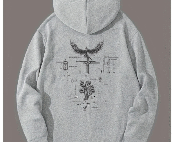 Dopeitis “Code of Life” Symbolic Graphic Hoodie - Image 3