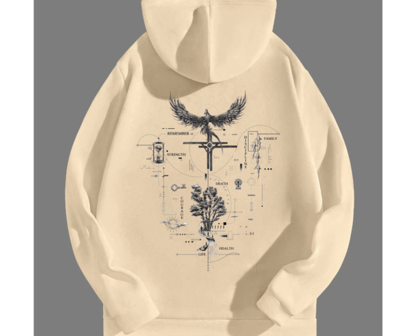 Dopeitis “Code of Life” Symbolic Graphic Hoodie - Image 2