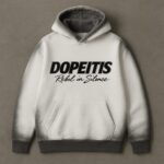 Dopeitis “Rebel in Silence” Shadow Fade Hoodie