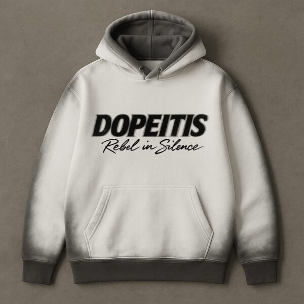 Dopeitis “Rebel in Silence” Shadow Fade Hoodie